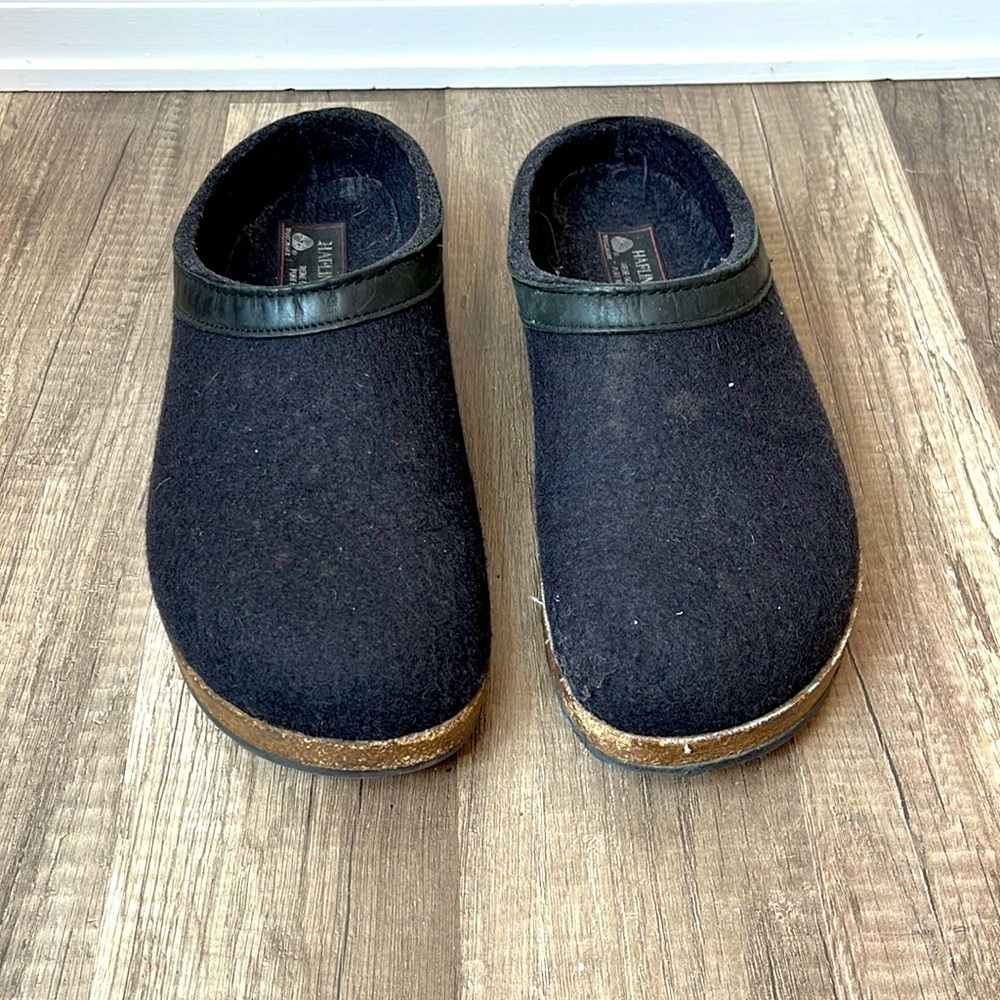Halflinger Clogs German Grizzly Torben Charcoal Black size 41 - Picture 3 of 16